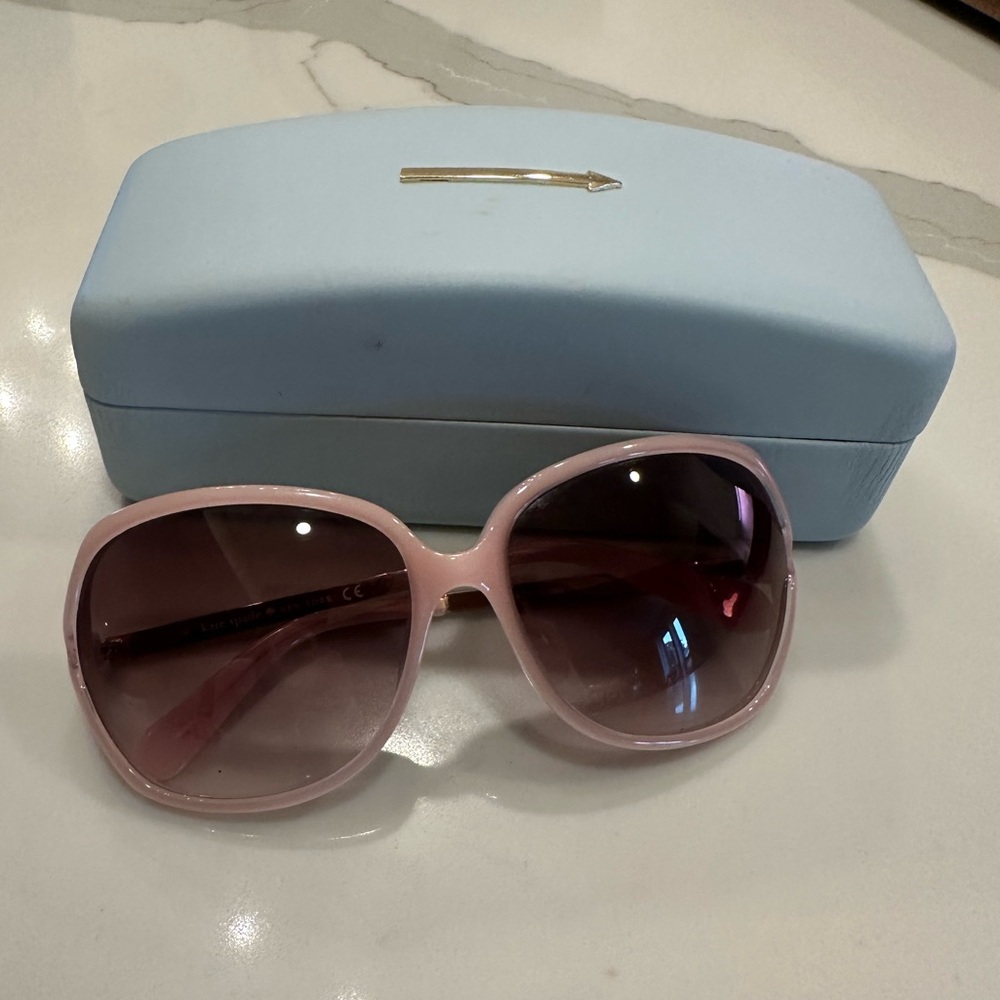 Kate Spade Pink Sunglasses with Case